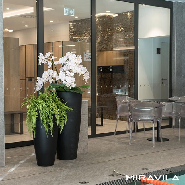Vaso Da Fiori Gorilla In Ceramica – Villa Collection, ø 19 Cm, Colore Nero, Con Foro Di Scarico