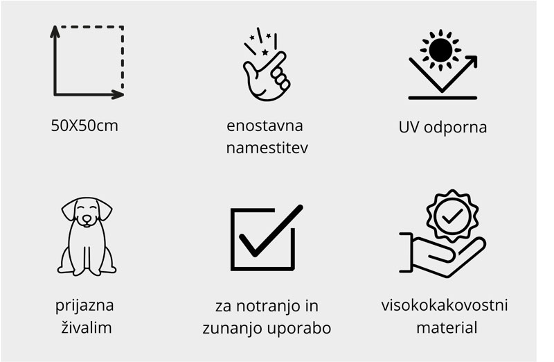 Zelena stena LIVING 100X100cm UV ODPORNA 11 zelene stene 50x50 ikone