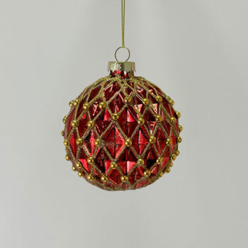 Kugla staklo casino d-8 cm perle