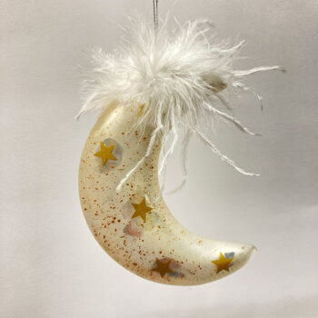 Vetro a ciondolo di luna-sposa 13 cm