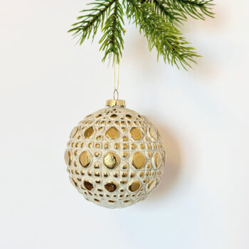 Kugla bijelog zlata d-8 cm