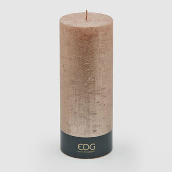 Svijeća Rustic Mocc. H-25,D-10 Cm Rosegold