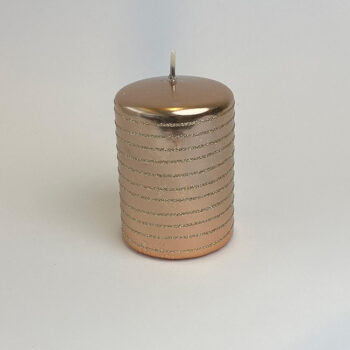 Sveča Lustro Mocc.H-9,D-7 Cm Rosegold