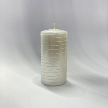 Sveča Andalo Lustro Mocc. H-9,D-7 Cm Bela