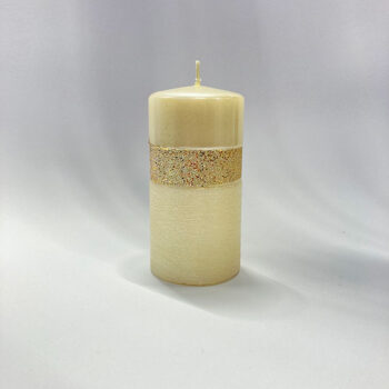 Svijeća Queen Mocc.H-9,D-7 Cm Bež