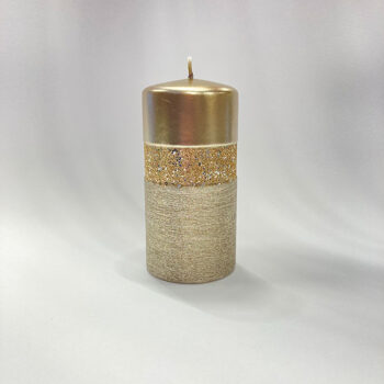 Svijeća Queen Mocc. H-9,D-7 Cm Champagne