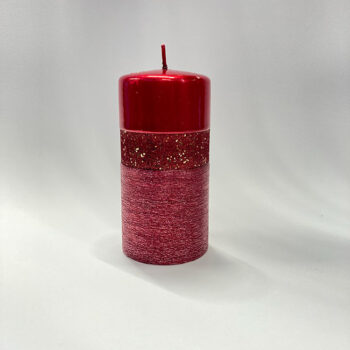 Svijeća Queen H-9,D-7 Cm Crvena