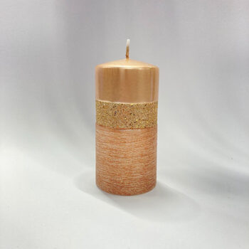 Sveča Queen Mocc. H-9,D-7 Cm Rosegold