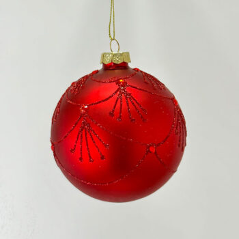 Alternative view of Kugla staklo simpatija crvena