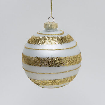 Alternative view of Kugla staklo zlatni glitter