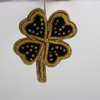 Ogrlica Četverolisna djetelina Baršun 11 cm