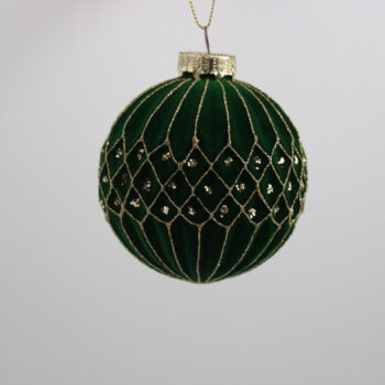 Kuglasto staklo Žamet d-8 cm zeleno