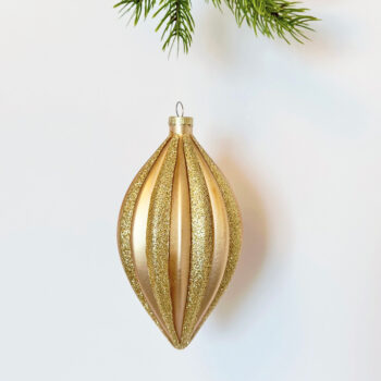 Alternative view of Kugla-Suzna stakl. rige sjaj h-14,8x8,2 cm zl