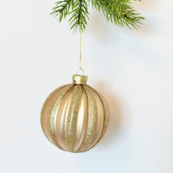 Alternative view of Kugla staklo rige sjaj d-10 cm zl.