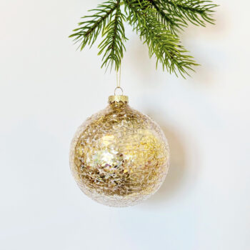 Alternative view of Kugla staklo carakle d-10 cm zlata